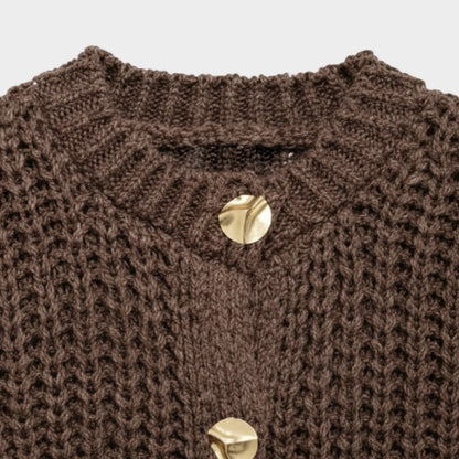 Yana - Textured Knit Statement Vest