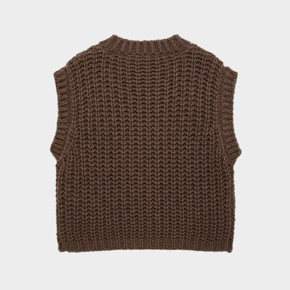 Yana - Textured Knit Statement Vest