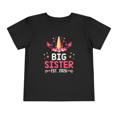Big Sister Est 2026 Toddler T-Shirt