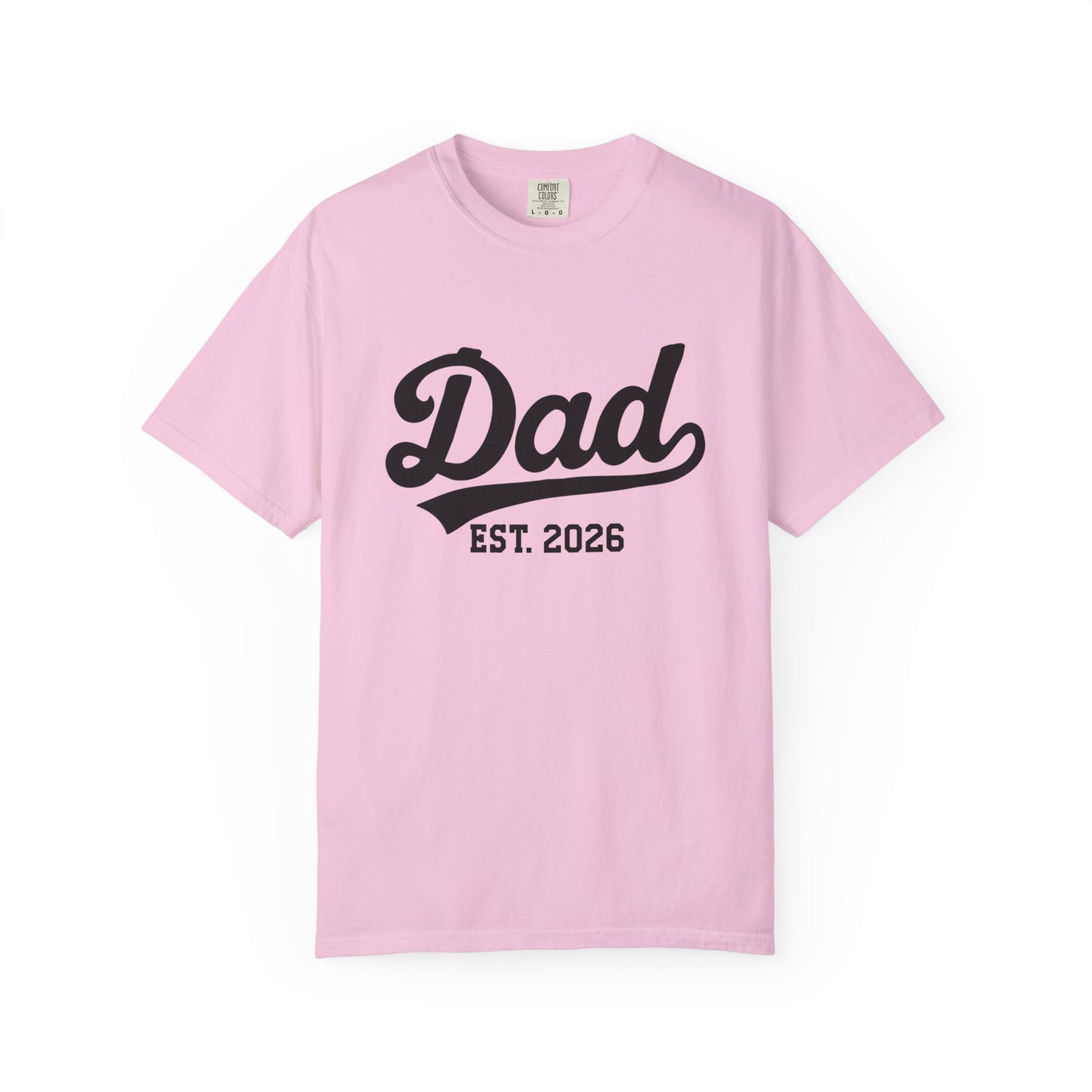 Dad Est. 2026 t-shirt – pregnancy announcement shirt for dad to be 2026, soon to be dad 2026, and new dad 2026 gift idea