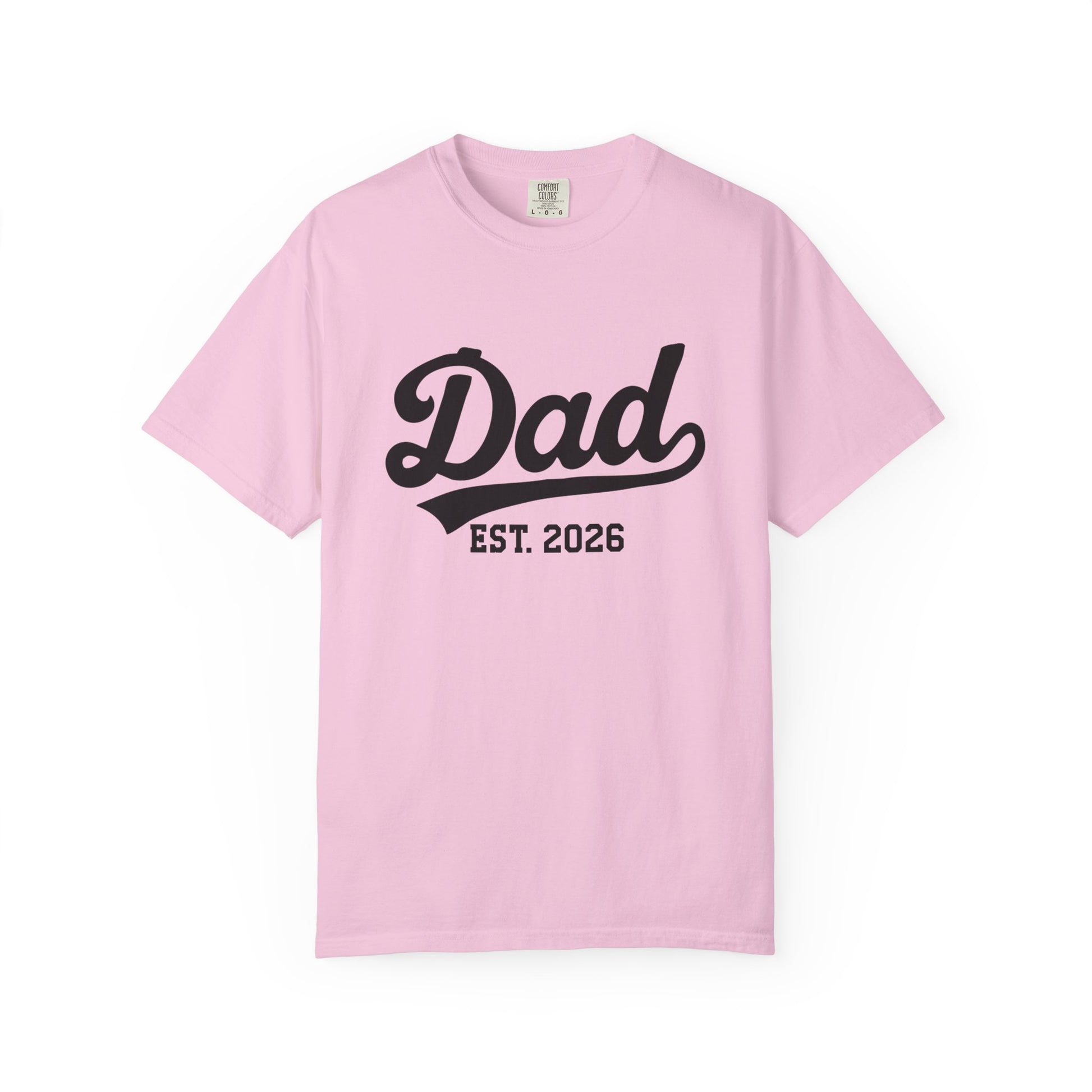 Dad Est. 2026 t-shirt – pregnancy announcement shirt for dad to be 2026, soon to be dad 2026, and new dad 2026 gift idea