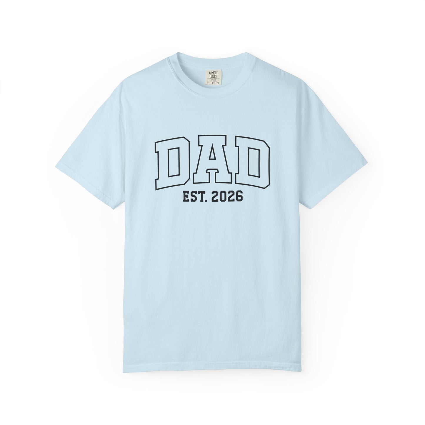 Dad Est. 2026 t-shirt – pregnancy announcement shirt for dad to be 2026, soon to be dad 2026, and new dad 2026 gift idea