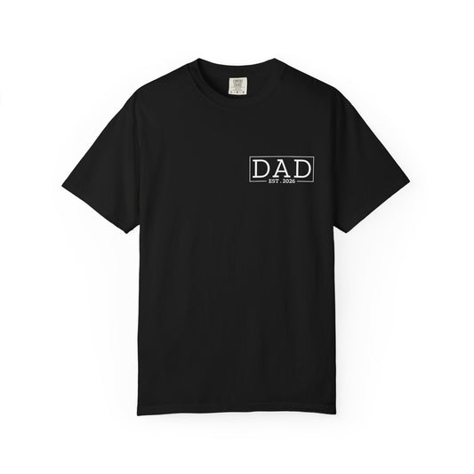 Dad Est. 2026 t-shirt – pregnancy announcement shirt for new dads, dad to be 2026, soon to be dad, baby girl reveal gift