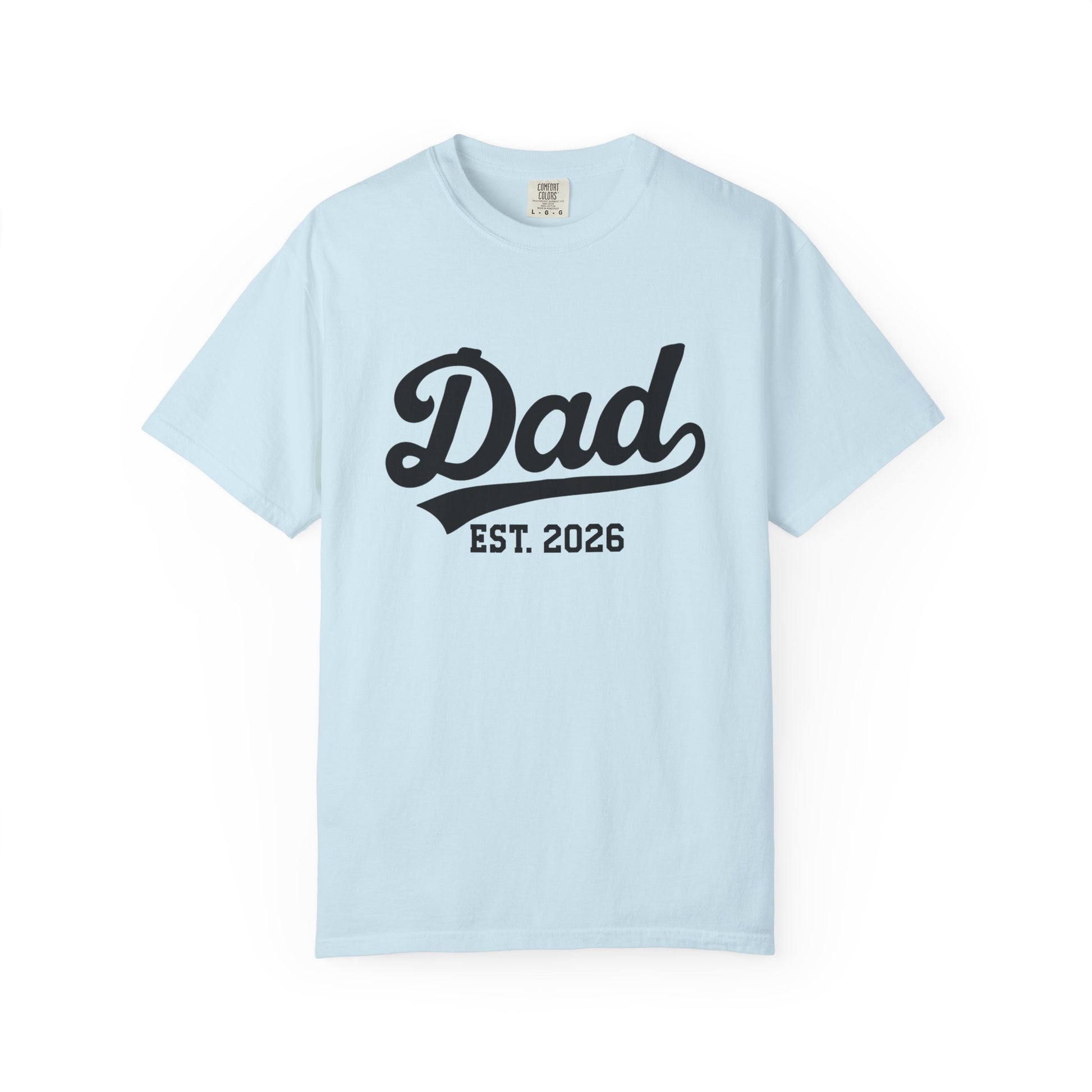 Dad Est. 2026 t-shirt – pregnancy announcement shirt for dad to be 2026, soon to be dad 2026, and new dad 2026 gift idea