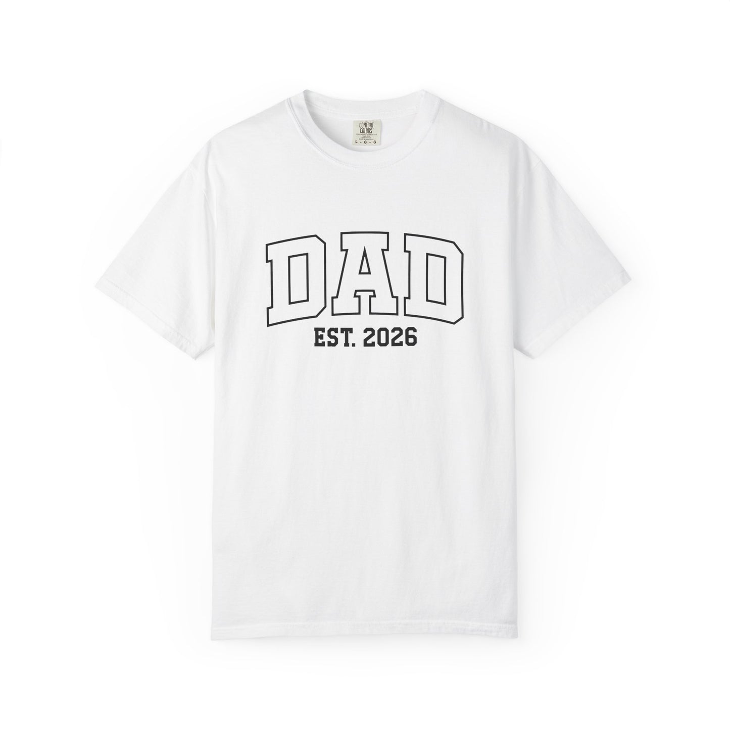 Dad Est. 2026 t-shirt – pregnancy announcement shirt for dad to be 2026, soon to be dad 2026, and new dad 2026 gift idea