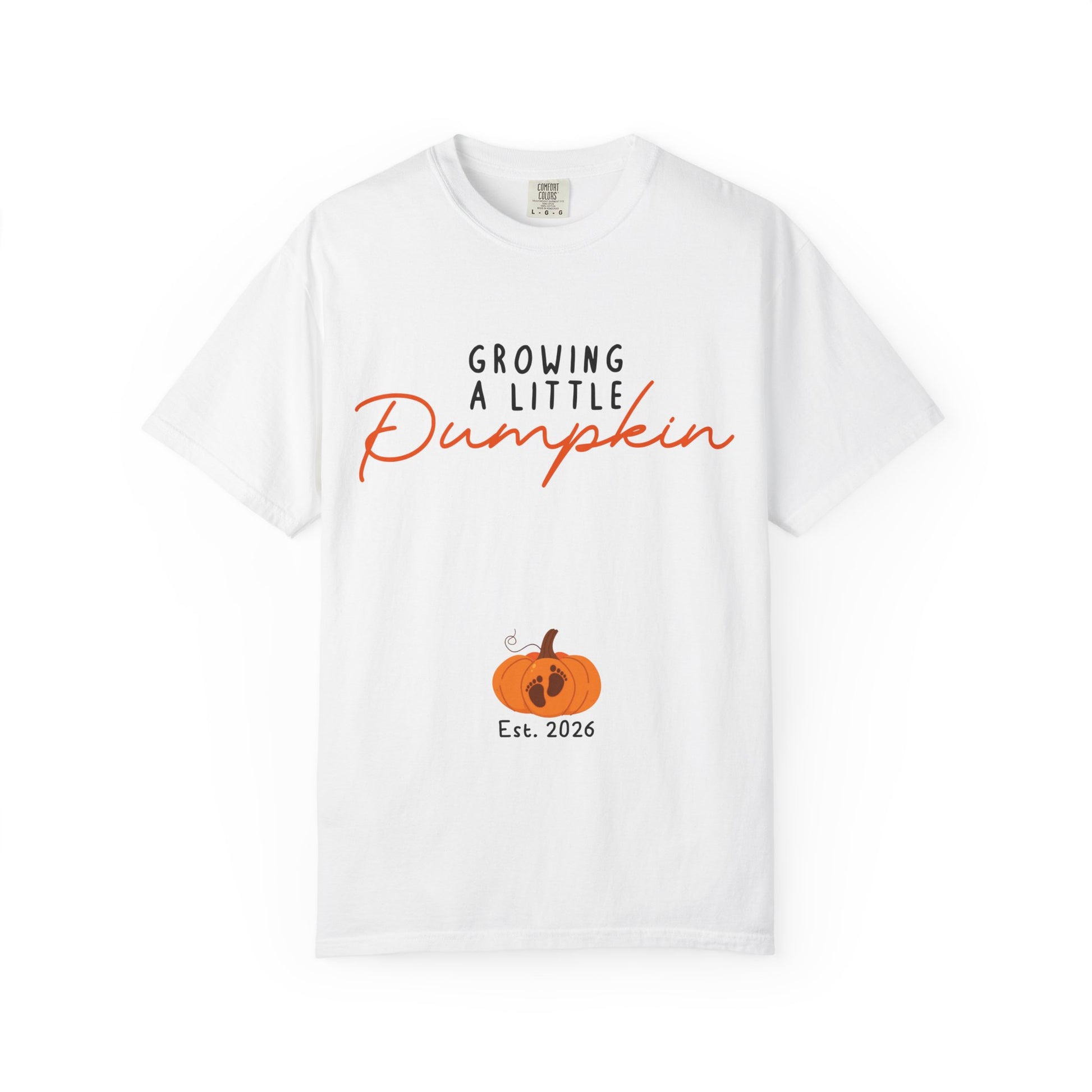 Growing a little pumpkin est 2026 T-shirt for mom to be , soon to be mommy 2026 t shirt 