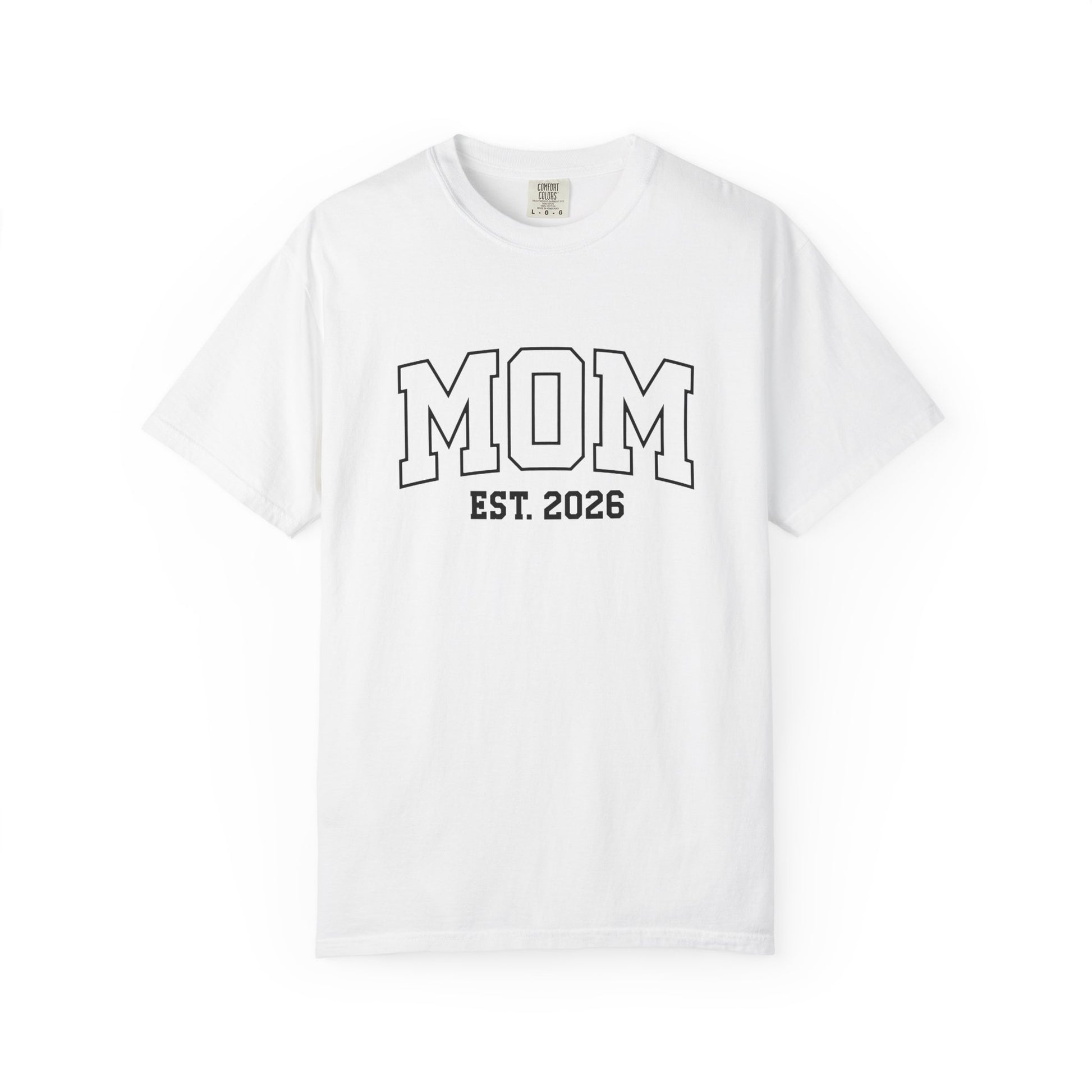Mom est 2026 t-shirt – pregnancy announcement shirt for expecting mothers, soon to be mommy 2026, new mom gift idea