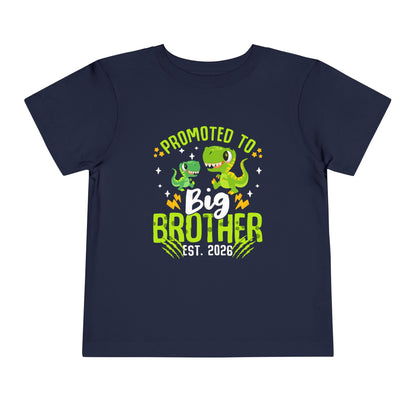 Promoted to Big Brother 2026 Dinosaur Toddler T-shirt