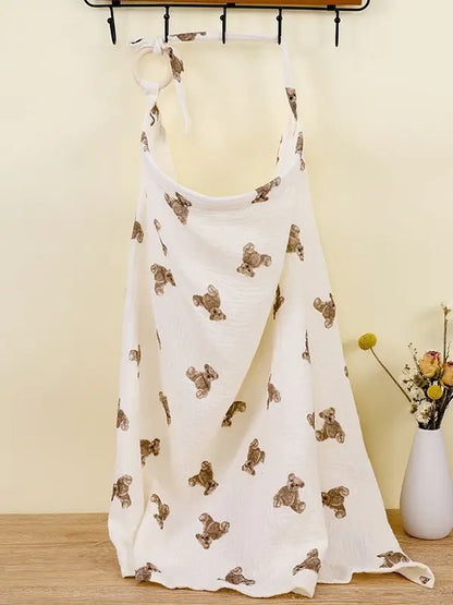 Breathable Cotton Muslin Nursing Cover