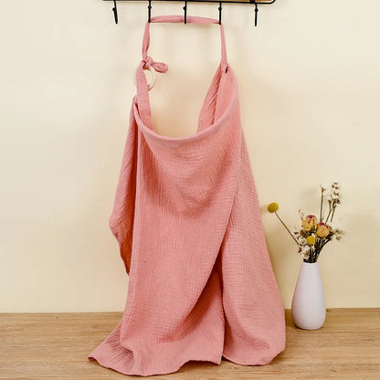 Breathable Cotton Muslin Nursing Cover