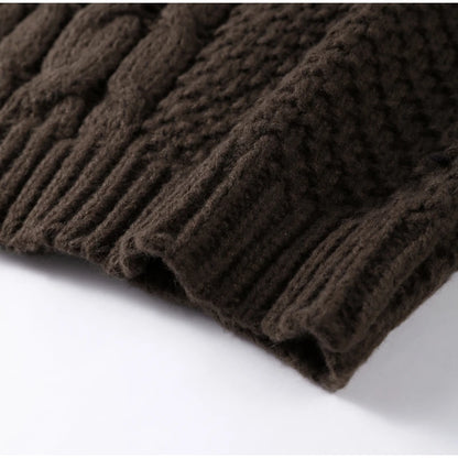 Julie - Oversized Textured Cable Knit Sweater