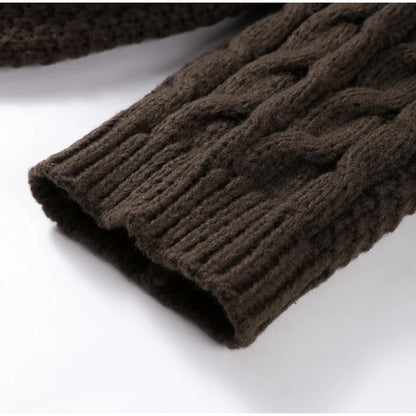 Julie - Oversized Textured Cable Knit Sweater