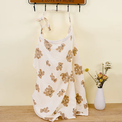 Breathable Cotton Muslin Nursing Cover