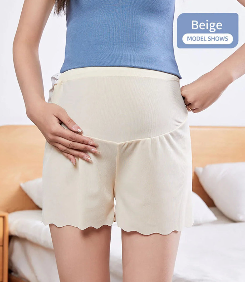 Ice Silk Maternity Safe Shorts