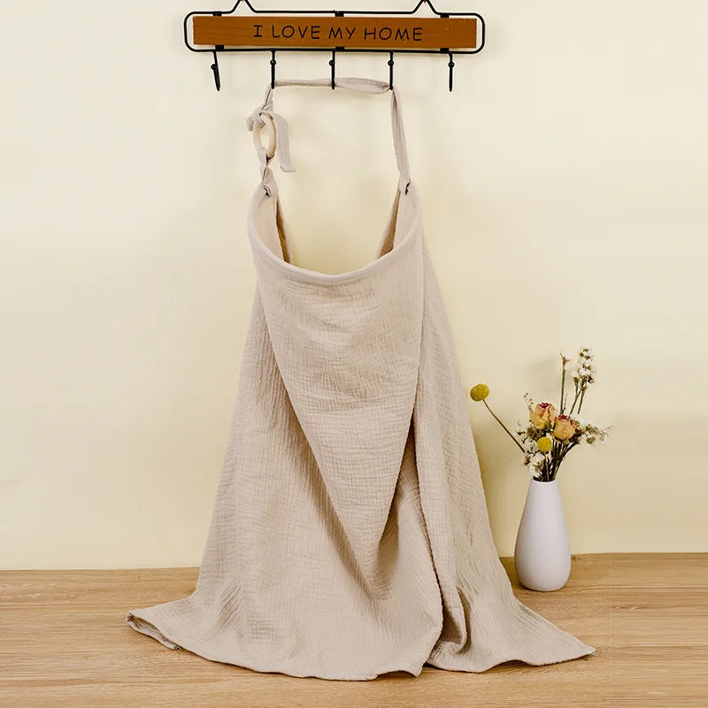 Breathable Cotton Muslin Nursing Cover