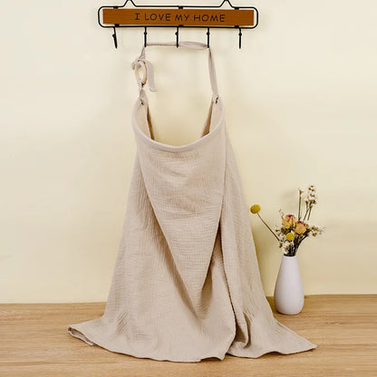 Breathable Cotton Muslin Nursing Cover