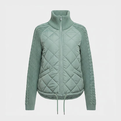 Luna - Quilted Knit-Sleeve Jacket