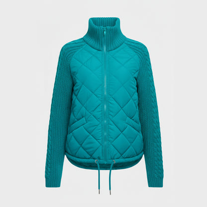 Luna - Quilted Knit-Sleeve Jacket