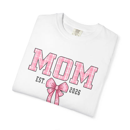 mom est 2026 Pink Bow Coquette T-shirt