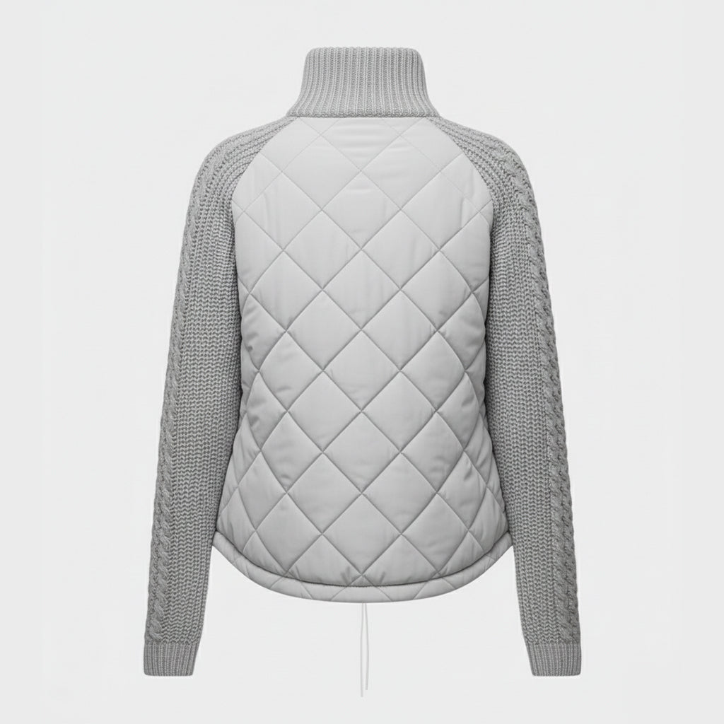 Luna - Quilted Knit-Sleeve Jacket