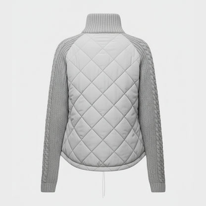 Luna - Quilted Knit-Sleeve Jacket