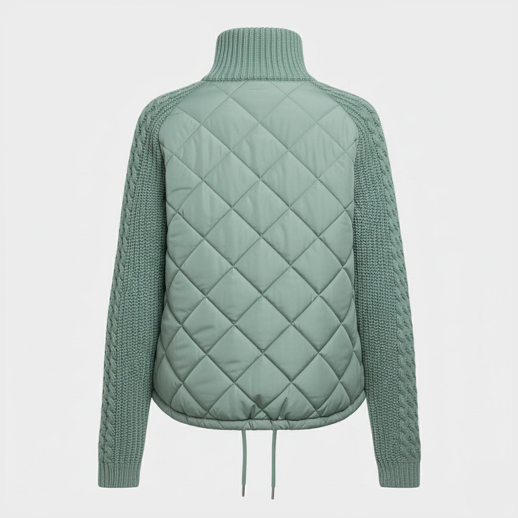 Luna - Quilted Knit-Sleeve Jacket