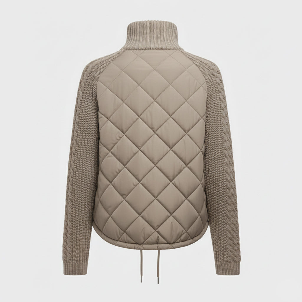 Luna - Quilted Knit-Sleeve Jacket