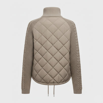 Luna - Quilted Knit-Sleeve Jacket