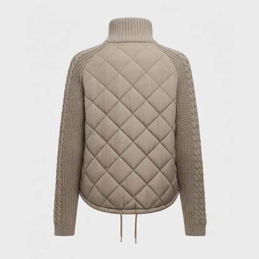 Luna - Quilted Knit-Sleeve Jacket