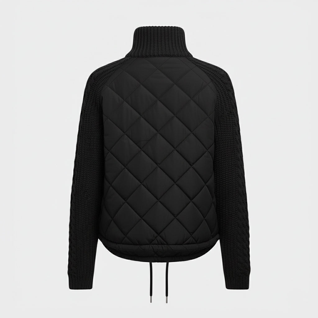 Luna - Quilted Knit-Sleeve Jacket