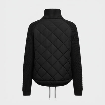 Luna - Quilted Knit-Sleeve Jacket