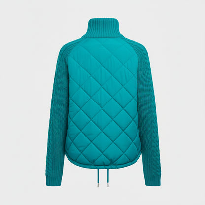 Luna - Quilted Knit-Sleeve Jacket