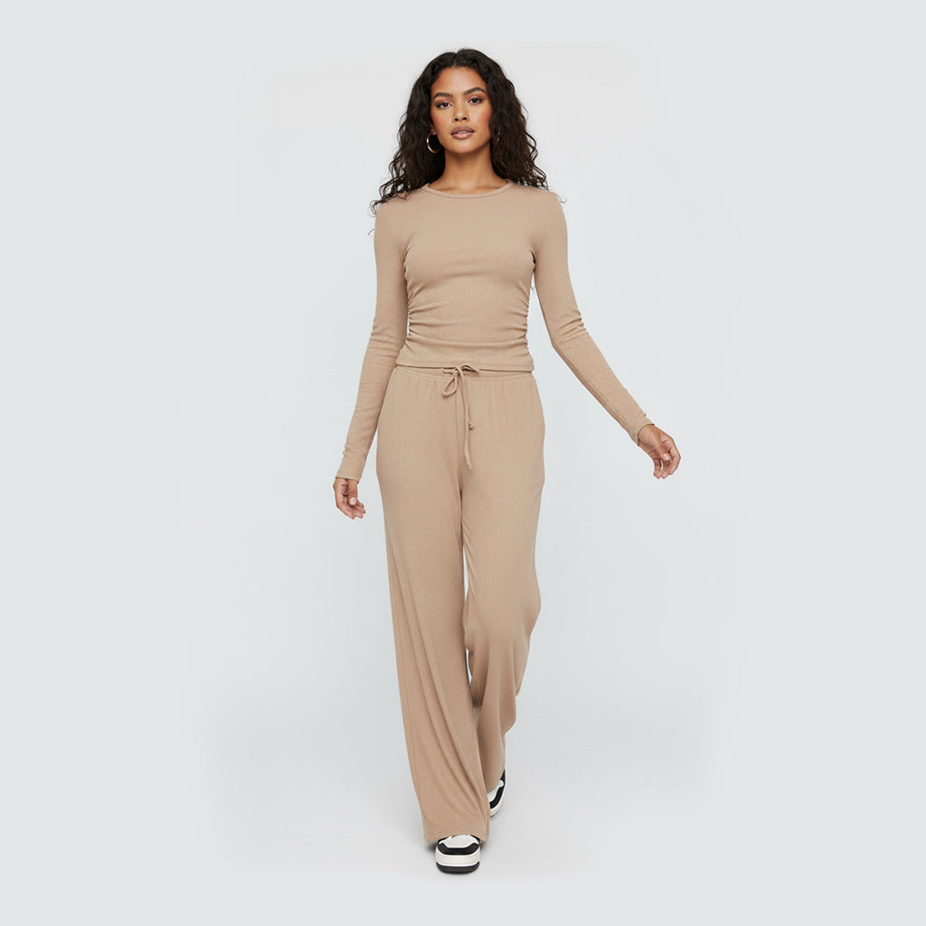 Loren - Soft Lounge Set with Wide-Leg Silhouette