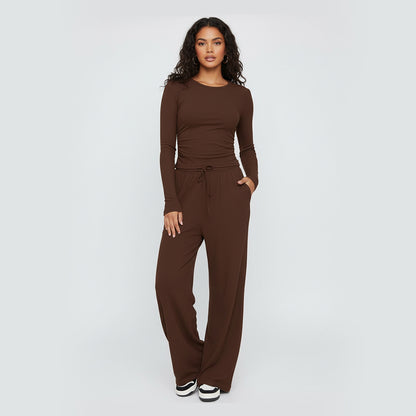 Loren - Soft Lounge Set with Wide-Leg Silhouette